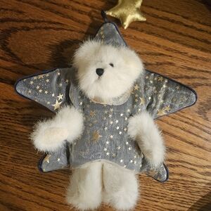 Vintagr Boyds Bear Starry Bear Plush with Gold Accents